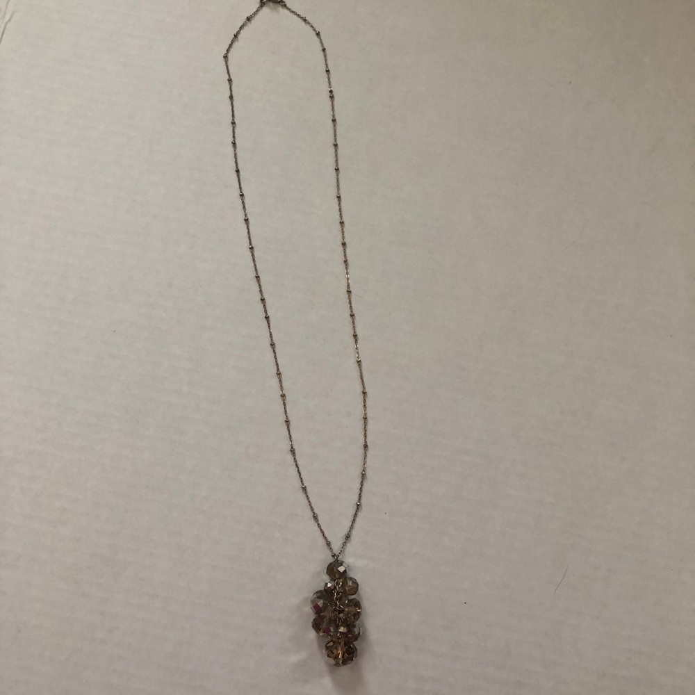 Long Necklace with cluster of beads